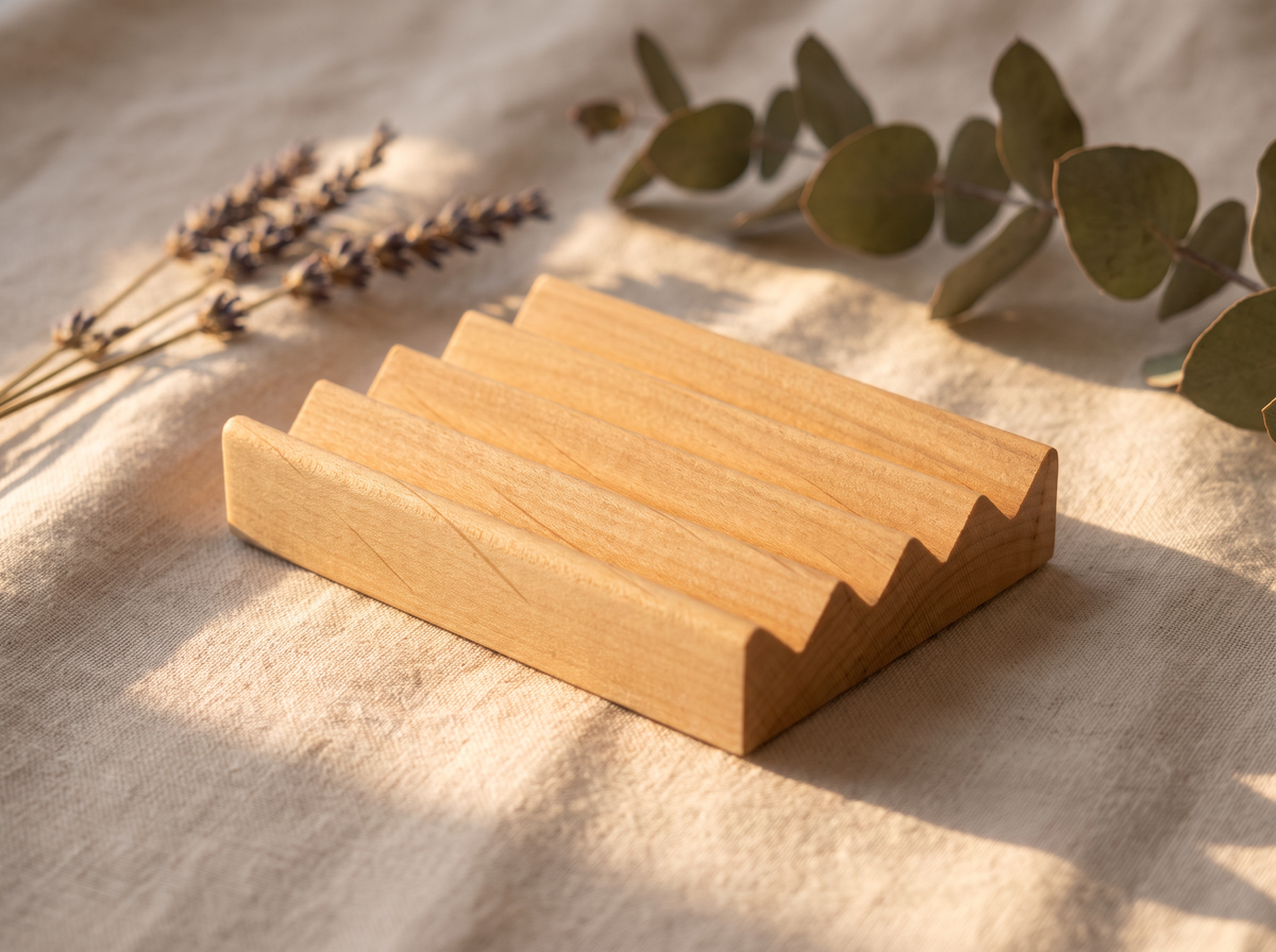 Alder wood soap dish
